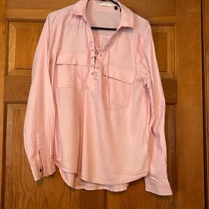 Women’s long sleeve pink blouse